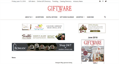 Desktop Screenshot of giftwarenews.com