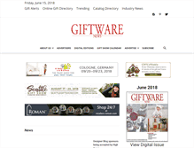 Tablet Screenshot of giftwarenews.com